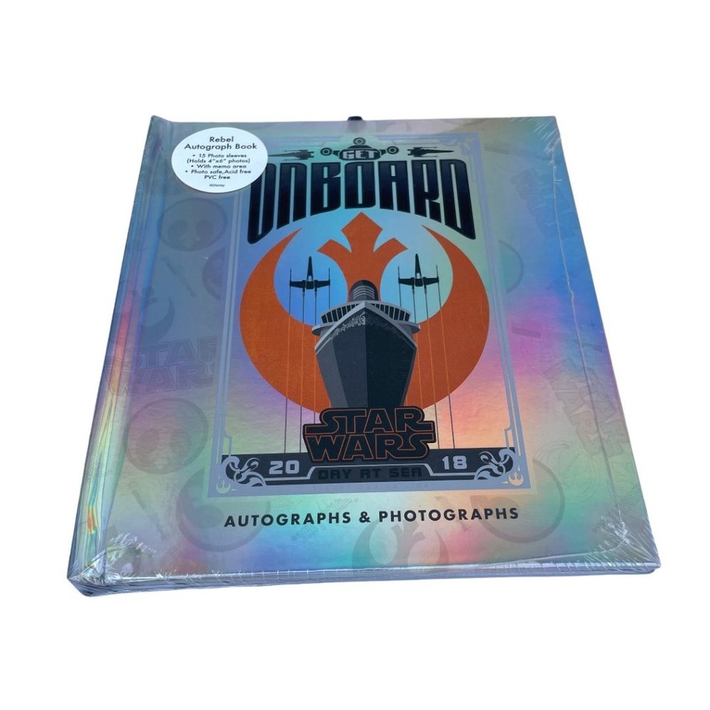 Disney Cruise 2018 Star Wars Day at Sea Empire Rebel Autograph Photograph Book